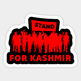 Stand For Kashmir And Fight For Its Freedom And Human Rights Sticker